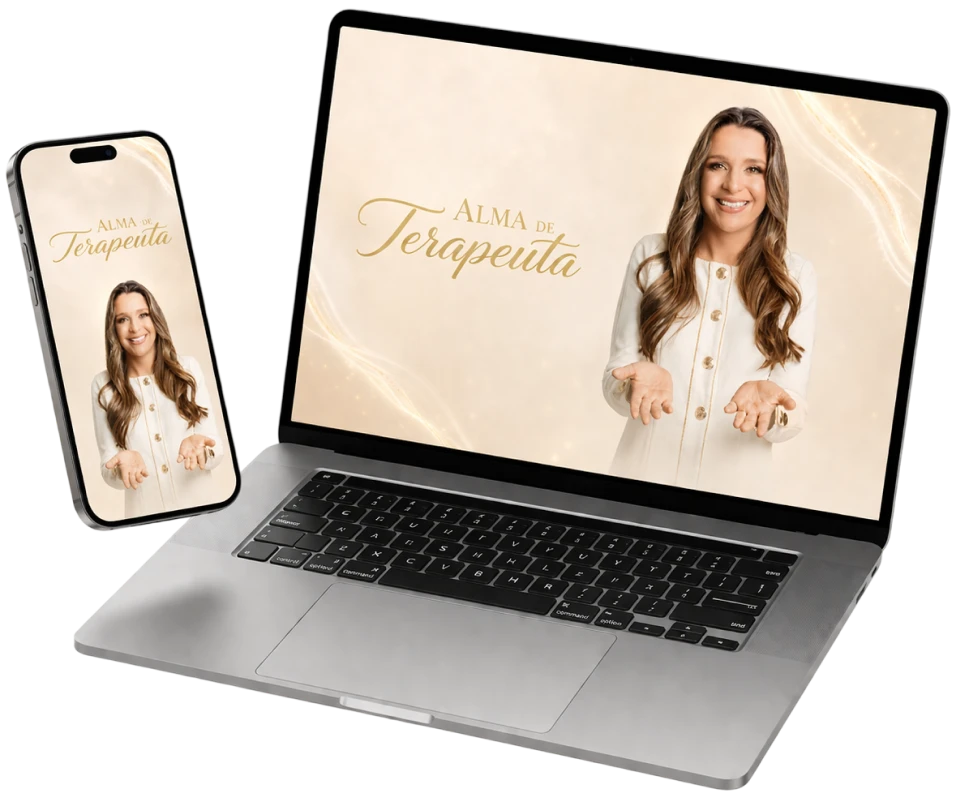 Curso Alma de Terapeuta — visualização em desktop e mobile